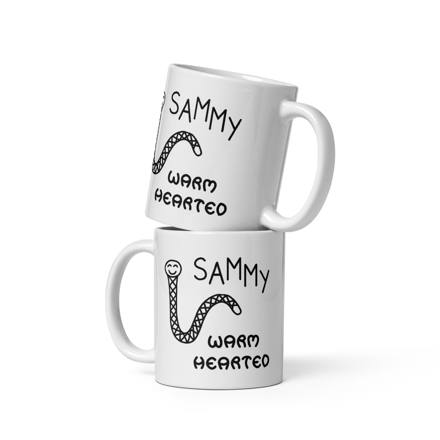 Warm Hearted - White glossy mug