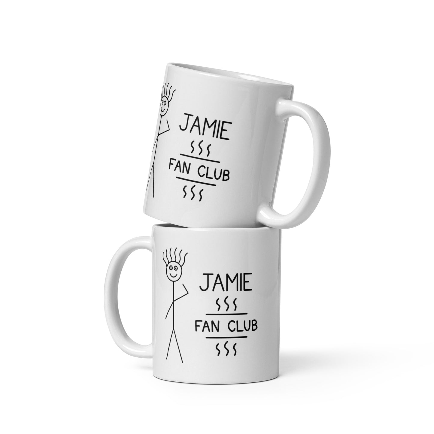 Jamie Fan Club - White glossy mug