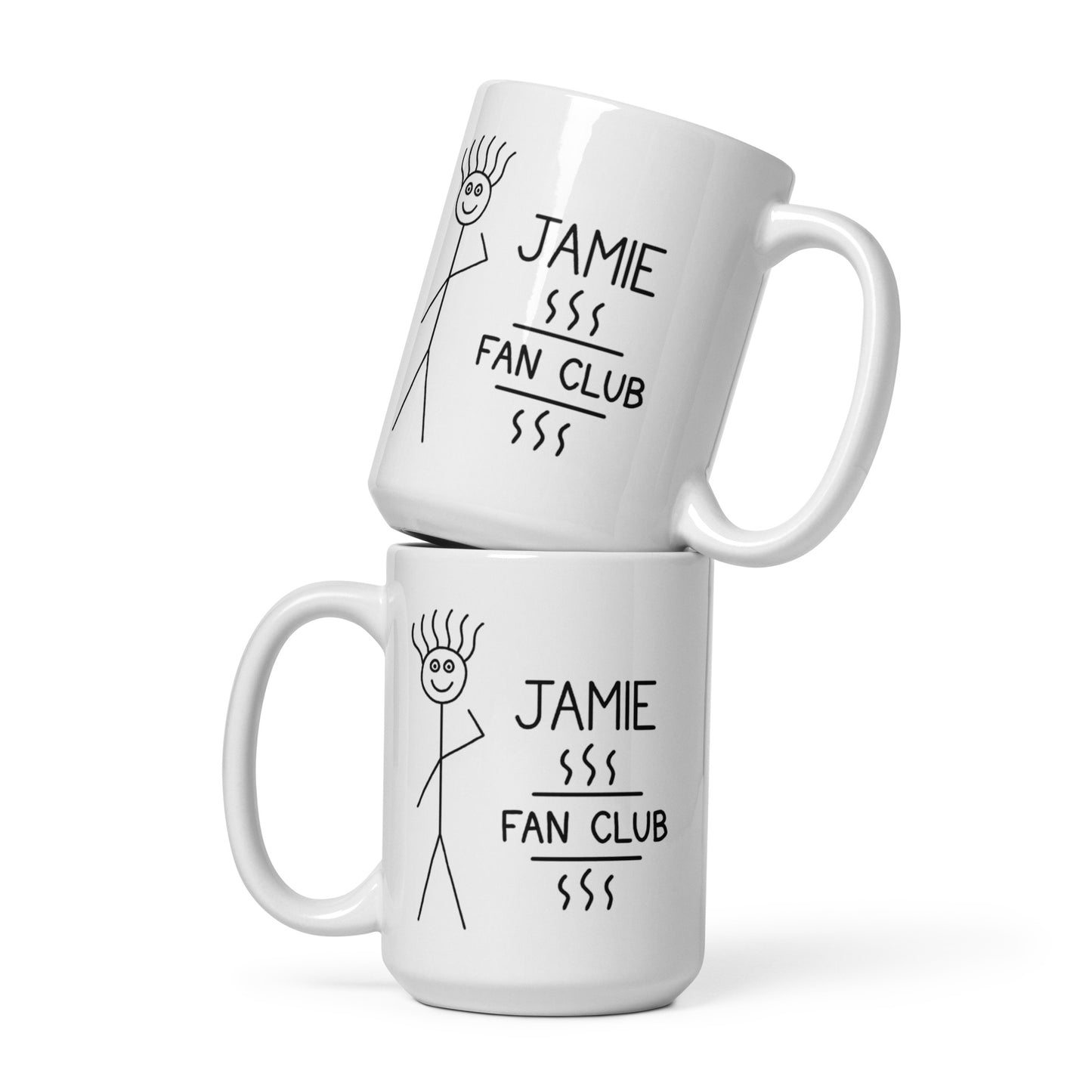 Jamie Fan Club - White glossy mug