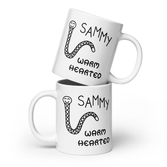 Warm Hearted - White glossy mug