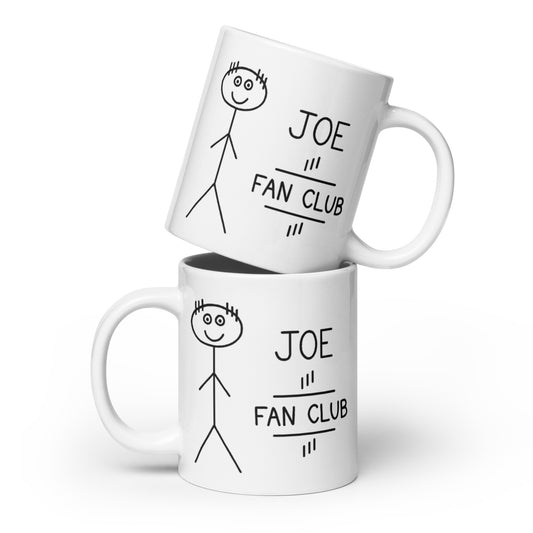 Joe Fan Club - White glossy mug